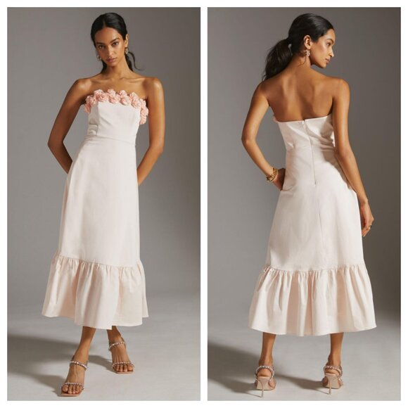 Anthropologie Dresses & Skirts - NWT Anthropologie Hutch Floral Hem Rosette Applique Maxi Dress 10